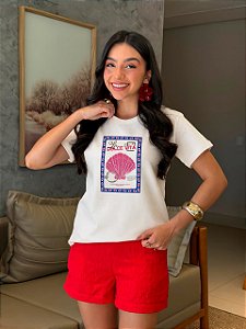 T-SHIRT DTF LA DOLCE VITA CONCHA - OFF WHITE