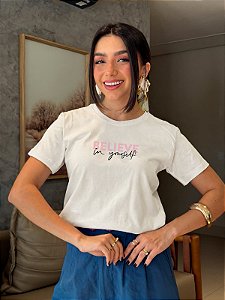 T-SHIRT DTF BELIEVE IN YOURSELF - BEGE NATURAL
