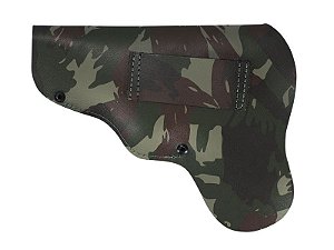 COLDRE VELADO EM COURO CAMUFLADO 3.2"