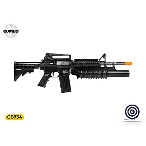 Rifle de Pressão a Mola KWC M4A1 6mm + Alvo