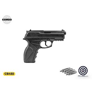 Pistola de Pressão CO2 Rossi R11(C11) 6 mm + Cápsula de Co2 + Alvo