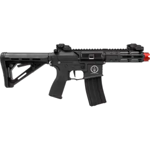 Rifle de Airsoft Elétrico AR15 Rossi Neptune PDW 6 mm + Capa + Alvo
