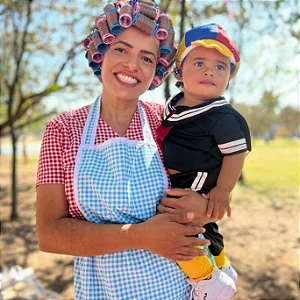 Fantasia Dona Florinda com peruca