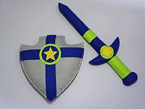 kit espada e escudo feltro