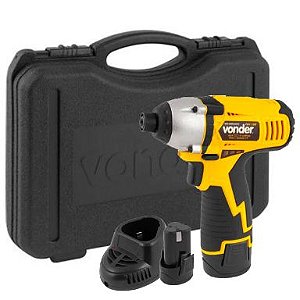 Parafusadeira de Impacto a Bateria 10V. com Carregador 2 Baterias e Maleta - VONDER-PBV108