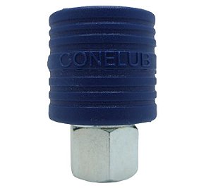 ENGATE RAPIDO P/ AR 1/4 X 1/4 FEMEA (CAPA NYLON AZUL)