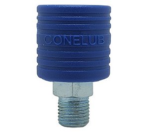 ENGATE RAPIDO P/ AR 1/4 X 1/4 MACHO (CAPA NYLON AZUL)