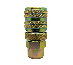 ENGATE RAPIDO PNEUMATICO 1/2 X M-16 FEMEA C/ TRAVA
