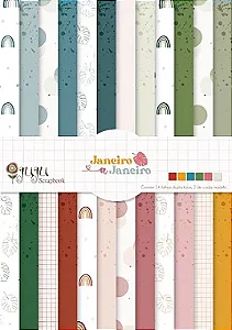Bloco de Folhas A4 - Coleções Juju Scrapbook