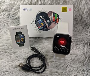 Smartwatch Hw16 44mm Serie6 Branco Tela Infinita