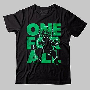 Camiseta Midoriya One For All