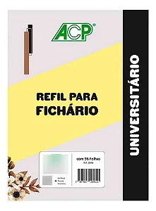 Refil Bloco Universitário Pautado 96 Folhas - ACP