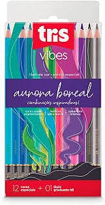 Lápis De Cor Vibes Aurora Boreal / Tris