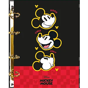Caderno Argolado Colegial Mickey Mouse - FORONI