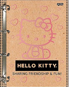 Caderno Argolado Colegial Hello Kitty - JANDAIA