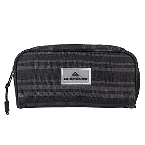 Estojo Simples Quiksilver Wave Rider Preto Listrado - XERYUS