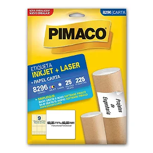 Etiqueta Branca 69,85mm x 69,85mm - PIMACO