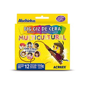 Giz de Cera Big Multicultural - ACRILEX