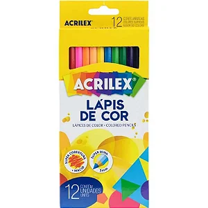 Lápis de Cor 12 Cores - ACRILEX