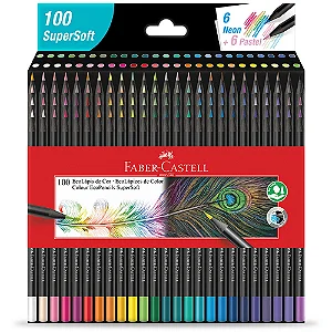 Lápis de Cor SuperSoft 100 Cores -  FABER-CASTELL