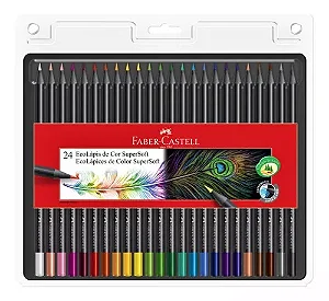 Lápis de Cor SuperSoft 24 Cores - FABER-CASTELL