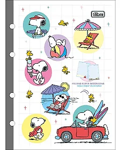 Refil Caderno Argolado Colegial Snoopy - TILIBRA