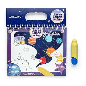 Livro de Colorir com Água Galáxia - LEO&LEO