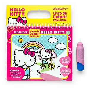 Livro de Colorir com Água Hello Kitty - LEO&LEO
