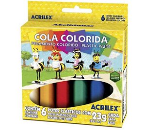 Cola Colorida 6 cores | Acrilex