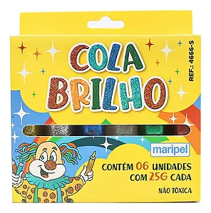 Cola Com Brilho 6 Cores | Maripel
