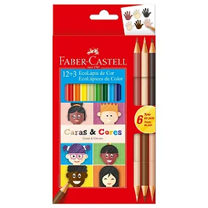 Lápis de Cor Caras & Cores 12+3 Cores | Faber-Castell
