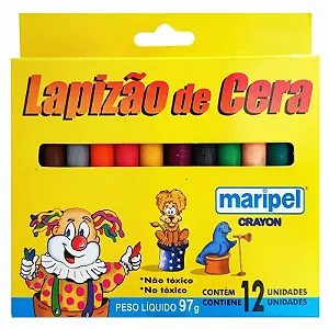 Giz de Cera Big 12 Cores | Maripel
