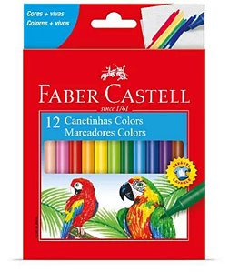 Caneta Hidrográfica 12 Cores | Faber Castell