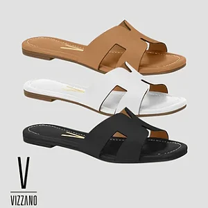 Rasteirinha Vizzano Modelo Clássico em Pelica 6371.367