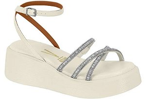 Sandália Papete Flatform com Strass Vizzano 6525,102