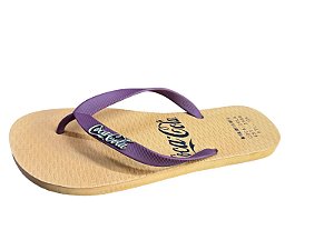 Sandália Masculina Coca-Cola CC4411 Caramelo/Bordô