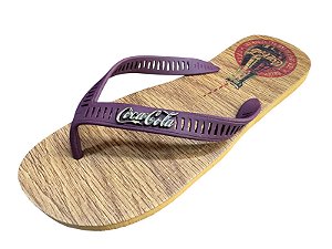 Sandália Masculina Coca-Cola CC4511 Caramelo/Bordô