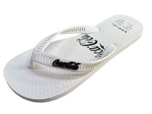 Sandália Masculina Coca-Cola CC4411 Branco/Branco