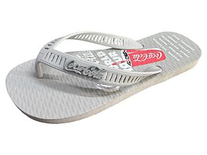 Sandália Masculina Coca-Cola cc4501 Cinza