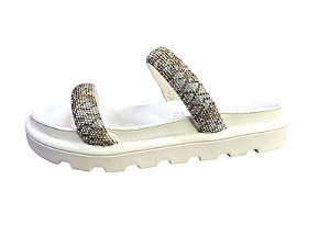 Sandália Feminina Flatform Vizzano 6459.110 – Elegância com Pedras Brilhosas