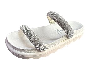 Sandália Feminina Flatform Vizzano 6459.110 – Elegância com Pedras Brilhosas