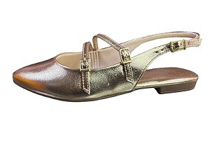 Mule Feminino Dourado 4134.1012  Elegância e Estilo