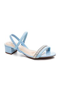Sandalia Moleca 5259.846 Salto Grosso Baixo Confortavel Feminino