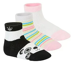 Kit com 3 Meias Infantil Molekinha  Algodão