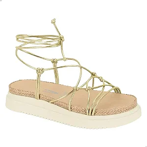 Sandália Feminina Plataforma Vizzano com Amarração