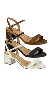 Sandália Feminina Vizzano Salto Grosso 6291900