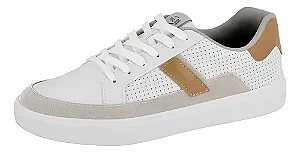 Sapatênis BR Sport Casual com Listra na Sola – Branco 2274.117