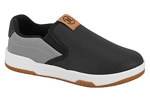 Tênis Slip On Infantil Molekinho Casual Preto/Cinza 2852.100