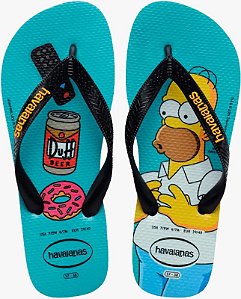 Chinelo Havaianas The Simpsons Sandalia Original Lancamento