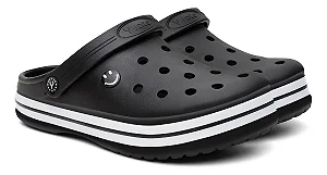 Chinelo Masculino Babuche Preto/Branco